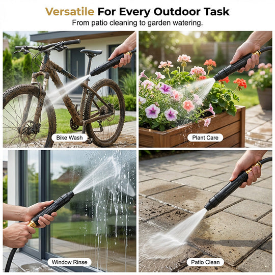🚀HOT SALE 50% OFF - High-Pressure Direct Spray Water Nozzle - Wash at Home, Save Big! 🔥💦