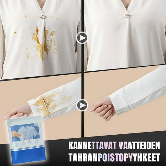 Pousbo® Portable Clothing Stain Remover Wipes