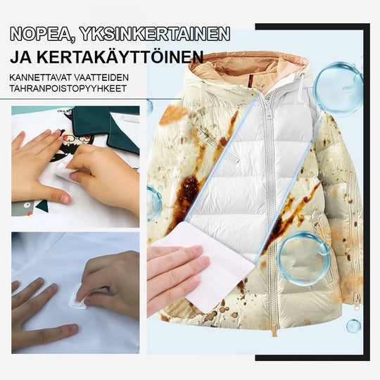 Pousbo® Portable Clothing Stain Remover Wipes