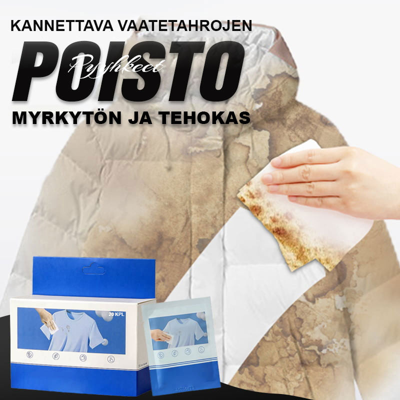 Pousbo® Portable Clothing Stain Remover Wipes