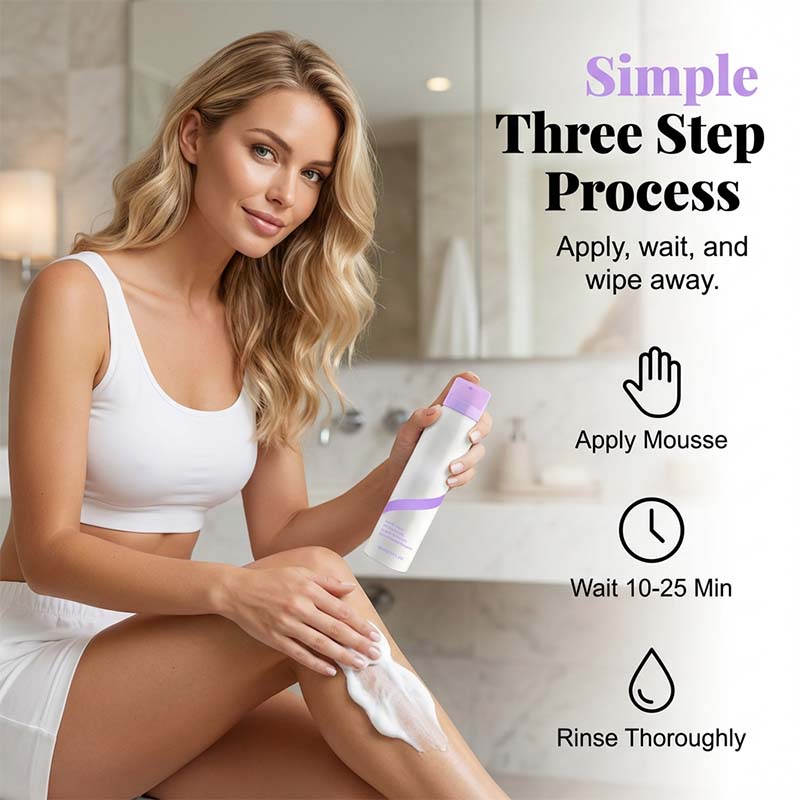 💜 Pain-Free Hair Removal Cream Mousse for Sensitive Skin✨