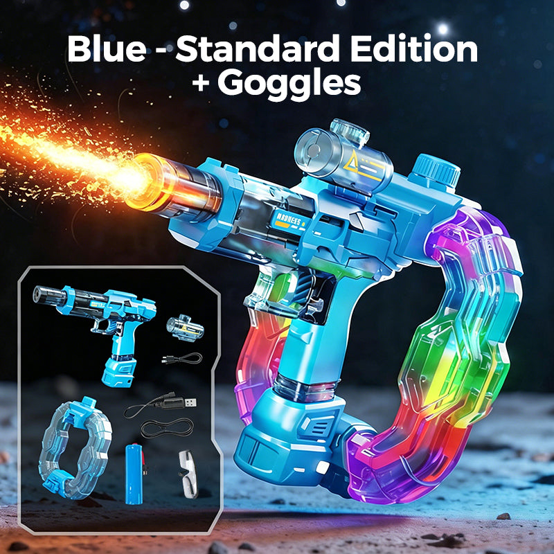 🔫Electric Automatic Water Blaster with Lights & Sound Effects, 26oz for circle, 12oz standard, up to 19 ft range