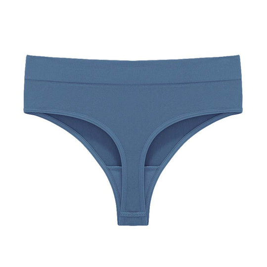 Women's Seamless Ribbed Thong Underwear