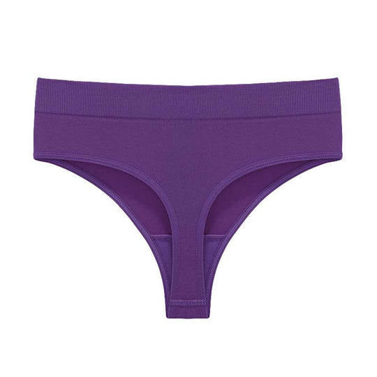 Women's Seamless Ribbed Thong Underwear