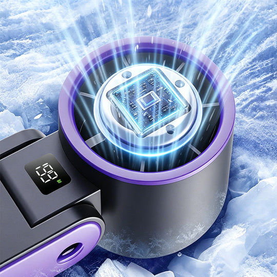 Foldable Handheld Cooling Fan with LED Display