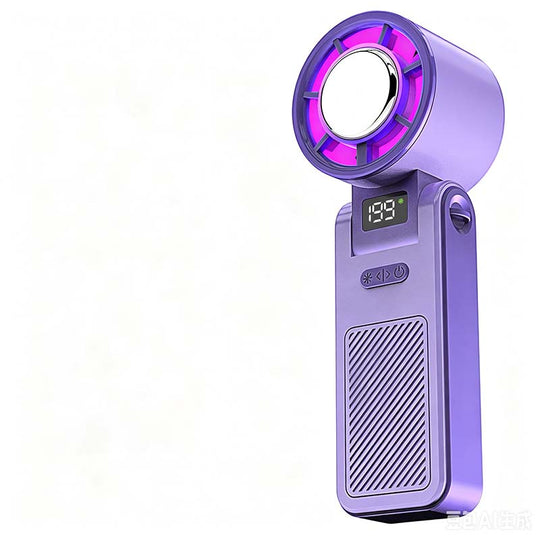 Foldable Handheld Cooling Fan with LED Display