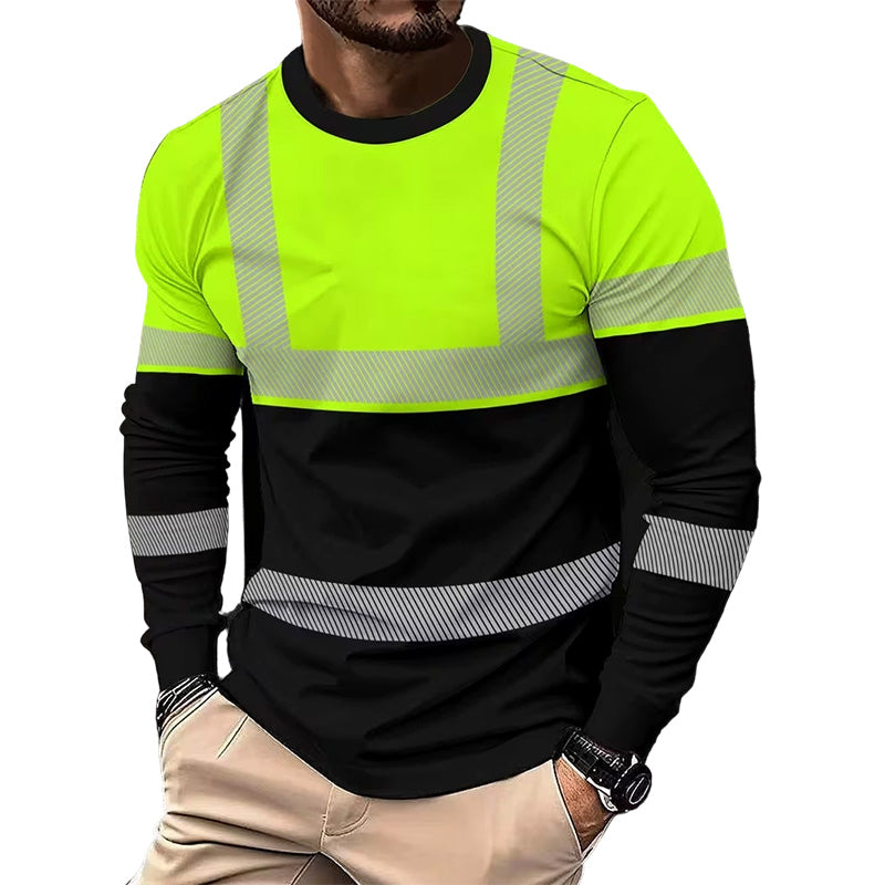 🎁2026 New Arrivals 50% OFF💥Men's Printed Round-neck Long-sleeve Shirt🏃‍♂️