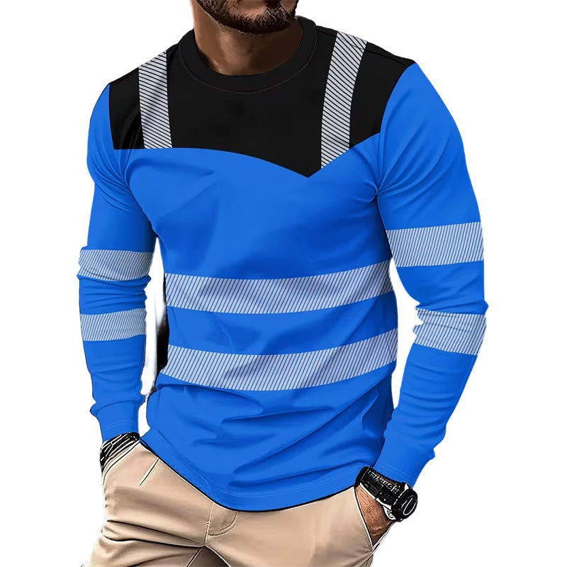 🎁2026 New Arrivals 50% OFF💥Men's Printed Round-neck Long-sleeve Shirt🏃‍♂️