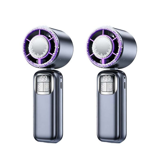 Foldable Handheld Cooling Fan with LED Display