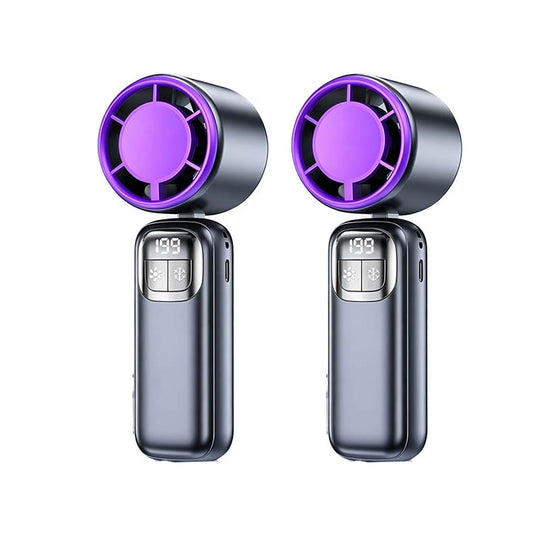 Foldable Handheld Cooling Fan with LED Display