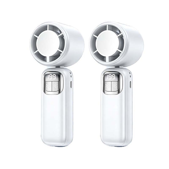 Foldable Handheld Cooling Fan with LED Display