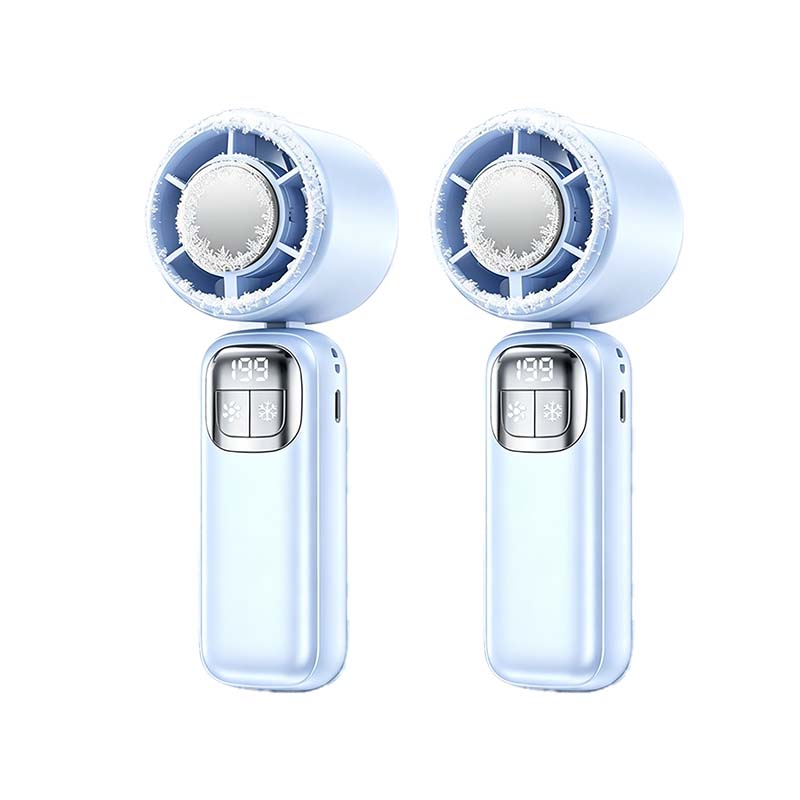 Foldable Handheld Cooling Fan with LED Display