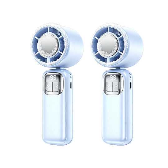 Foldable Handheld Cooling Fan with LED Display