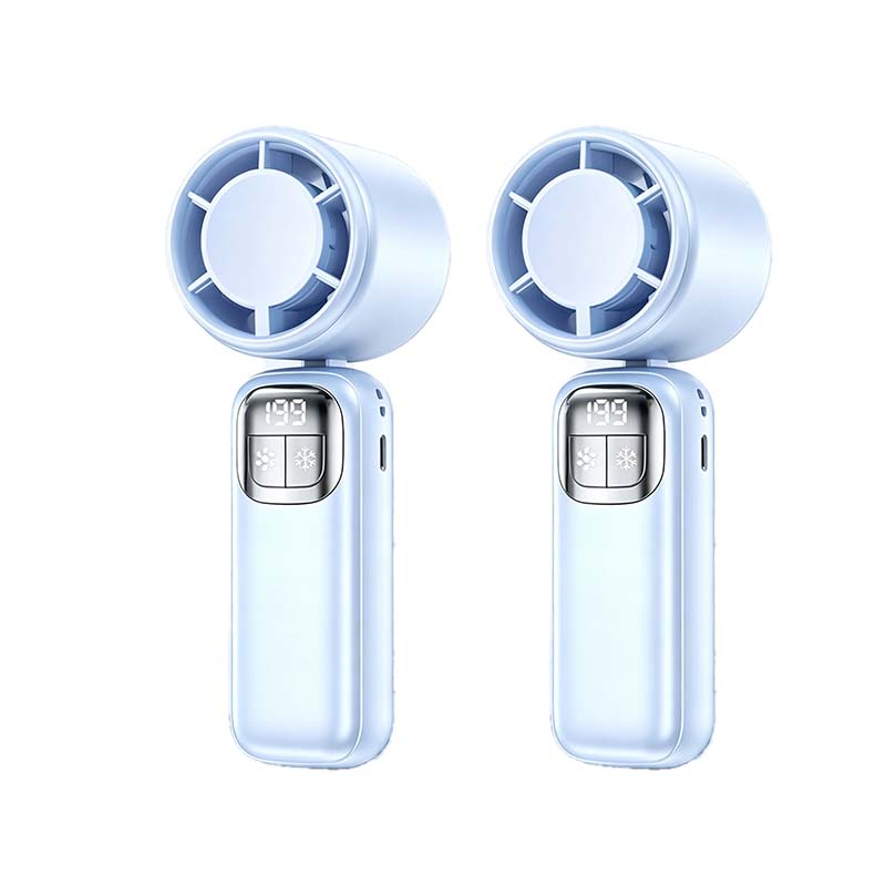 Foldable Handheld Cooling Fan with LED Display