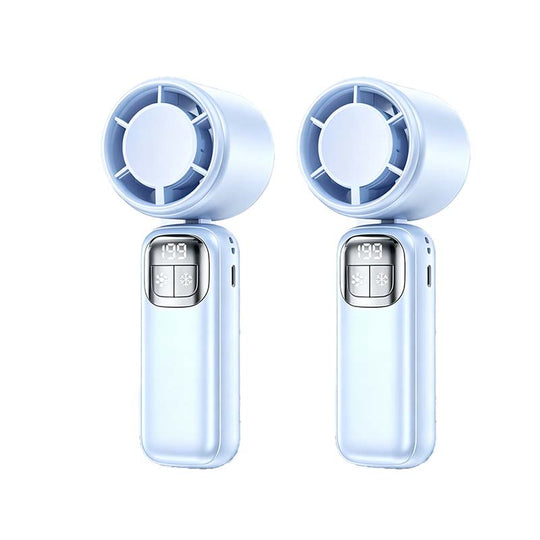 Foldable Handheld Cooling Fan with LED Display