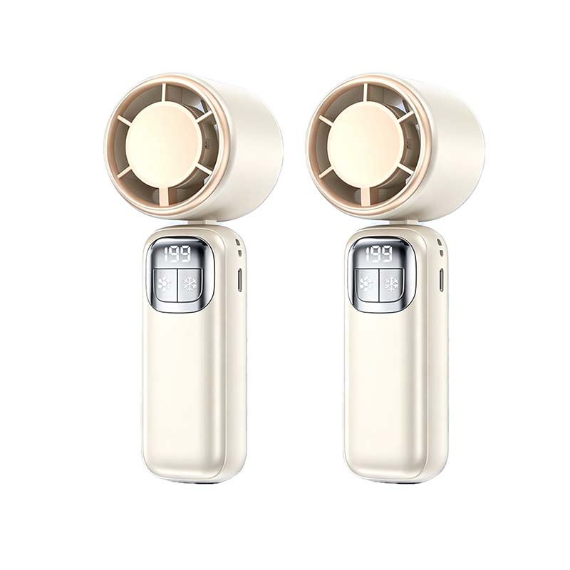 Foldable Handheld Cooling Fan with LED Display