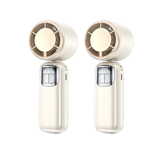 Foldable Handheld Cooling Fan with LED Display