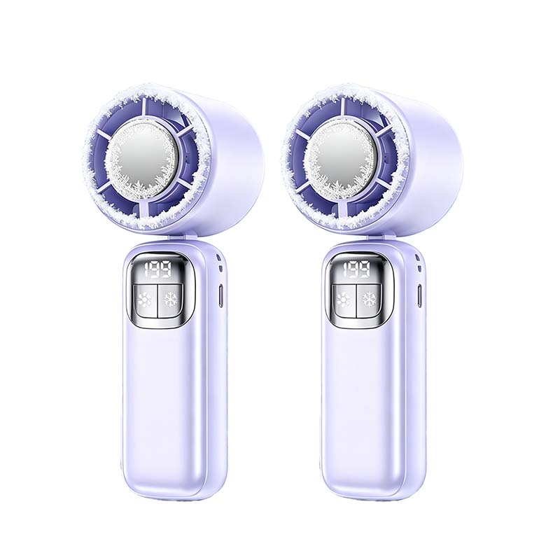 Foldable Handheld Cooling Fan with LED Display