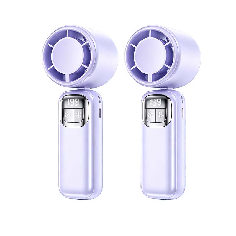 Foldable Handheld Cooling Fan with LED Display