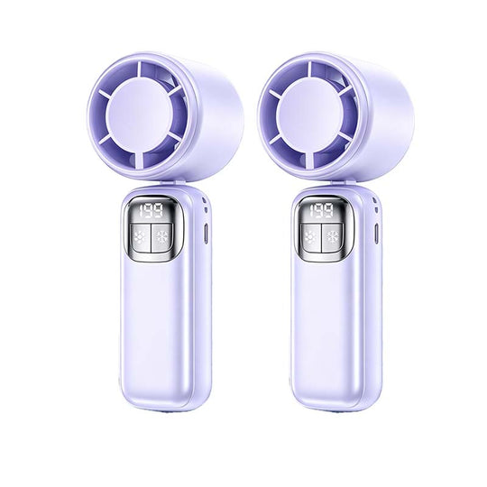 Foldable Handheld Cooling Fan with LED Display