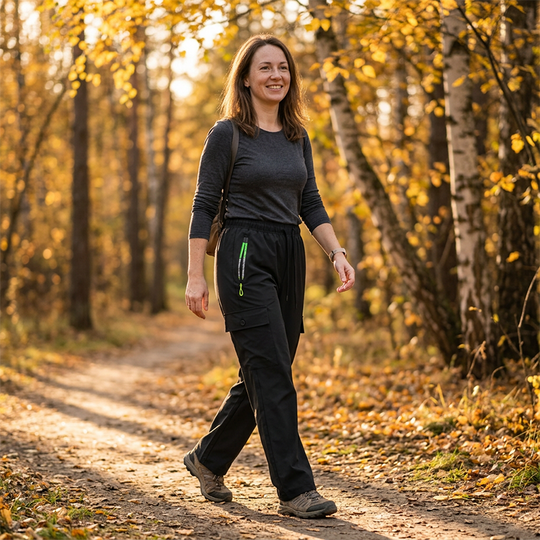 👖⏳LAST DAY SALE ONLY ￡14.99!!💥 Women's Multi-Cargo Pants with Pockets – Loose Fit, Drawstring Waist, Breathable ✨