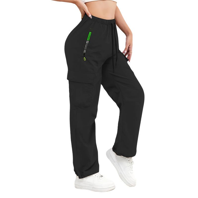 👖⏳LAST DAY SALE ONLY ￡14.99!!💥 Women's Multi-Cargo Pants with Pockets – Loose Fit, Drawstring Waist, Breathable ✨