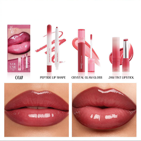 3-Piece Lip Liner and Lipstick Combo Set