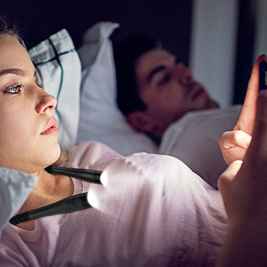 ✨Rechargeable & Bendable Neck Reading Light
