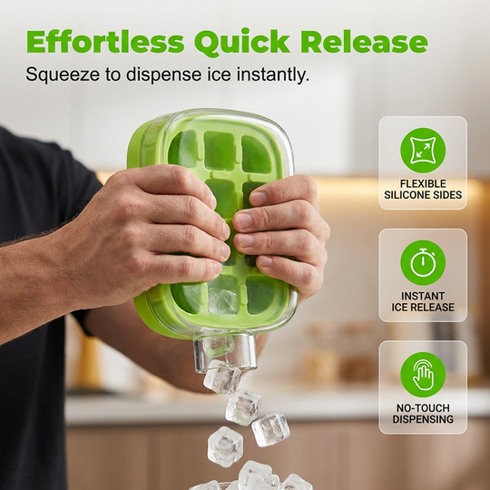 🎁2026 New Arrivals 50% OFF💥2-in-1 Ice Cube Maker Water Bottle Built-In Ice Tray, Food-Grade Silicone, Bpa-Free. Make Ice & Store Water In One Bottle 💼✈️