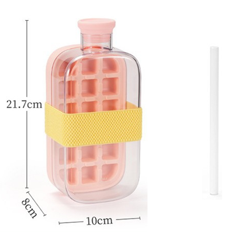 🎁2026 New Arrivals 50% OFF💥2-in-1 Ice Cube Maker Water Bottle Built-In Ice Tray, Food-Grade Silicone, Bpa-Free. Make Ice & Store Water In One Bottle 💼✈️