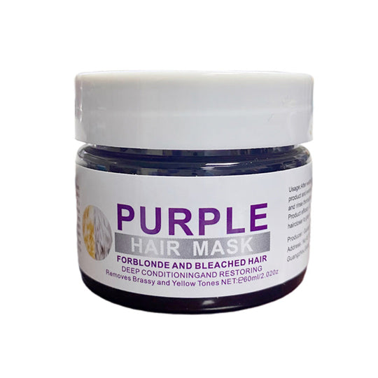 💜Moisturizing Purple Hair Mask with Long-Lasting Scent, Anti-Brass Deep Conditioning Mask for Blonde Bleached Hair