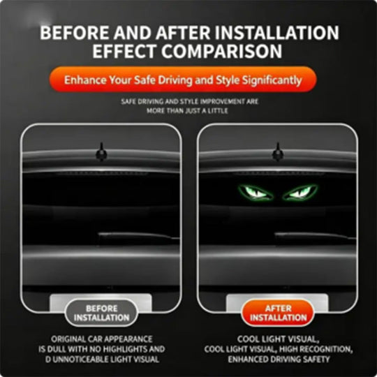 🚗👀Catch all eyes & boost driving safety-Solar Powered LED Car Warning Light
