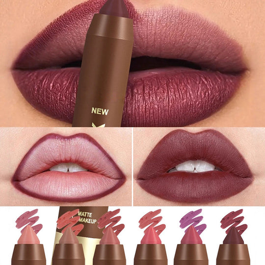 💄 BUY 1 GET 1 FREE ! 💋 Long-Lasting Matte Lip Crayon – 2-in-1 liner & lipstick, hydrating & precise