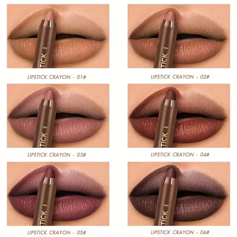 💄 BUY 1 GET 1 FREE ! 💋 Long-Lasting Matte Lip Crayon – 2-in-1 liner & lipstick, hydrating & precise
