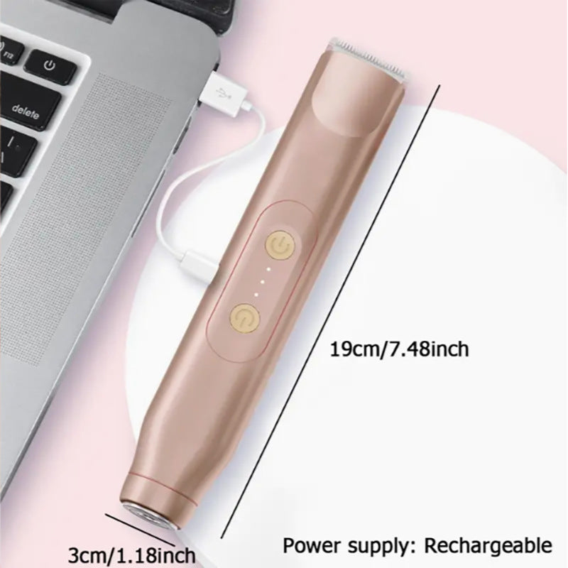 🚨 🚨Pink GONE !! ACT FAST ⚡Bikini Trimmer for Women, Electric Shaver and Razor Rechargeable 2-in-1 Body and Facial Epilator, Underarms and Legs, IPX7 Waterproof