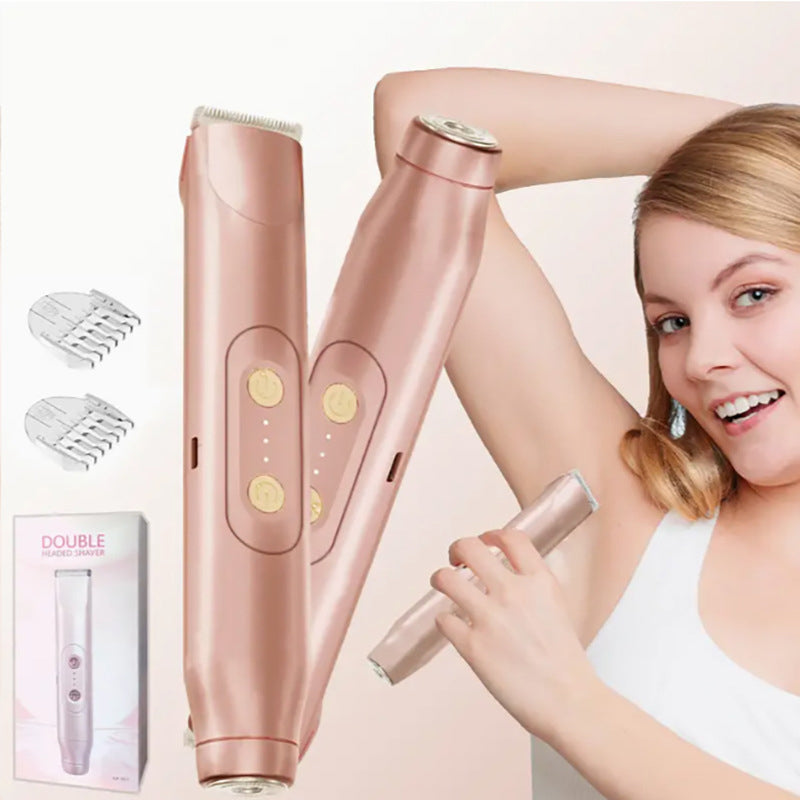 🚨 🚨Pink GONE !! ACT FAST ⚡Bikini Trimmer for Women, Electric Shaver and Razor Rechargeable 2-in-1 Body and Facial Epilator, Underarms and Legs, IPX7 Waterproof