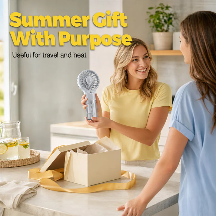 🏖️❄️Portable Handheld Mist Cooling Fan💦Mini Mist Cooling Fan for Hot Summer Days