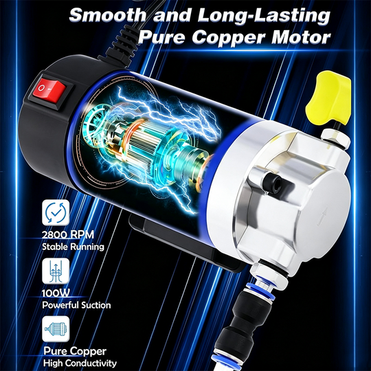 ⛽ 50% OFF NOW! 🔧 Portable Oil Transfer Pump – Pure Copper Motor, Durable Build & Compact Design – For Engine Oil & Fluids 🚗