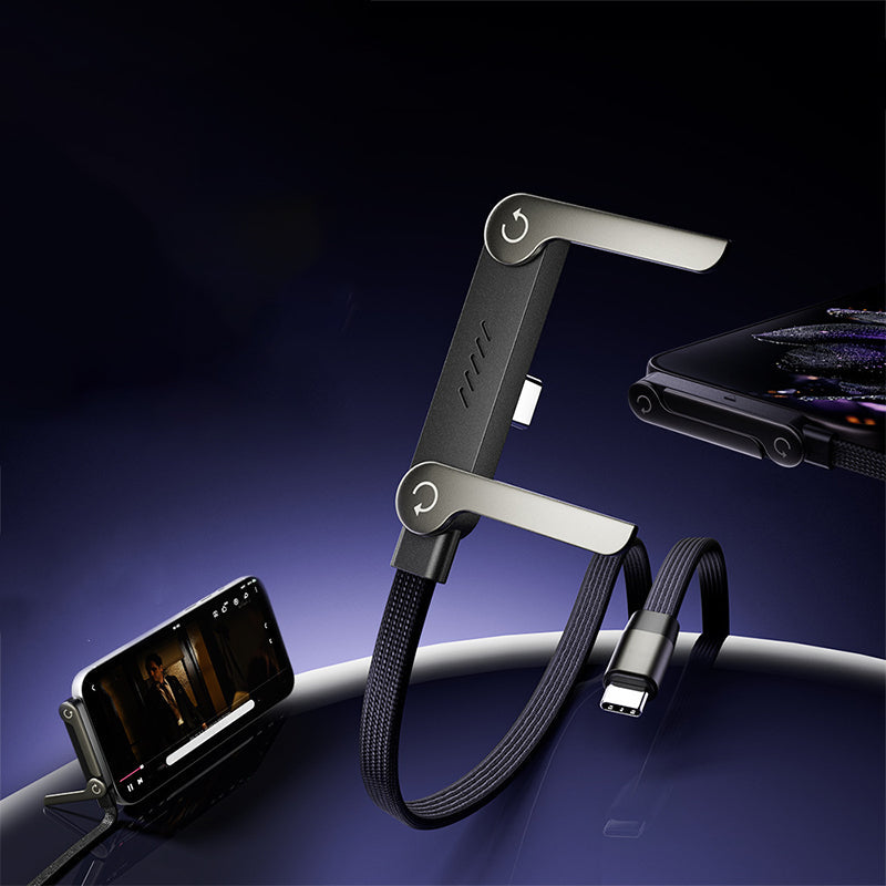 🔥240W Fast Charging Cable with Adjustable Phone Stand