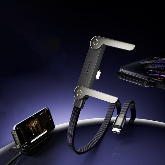 🔥240W Fast Charging Cable with Adjustable Phone Stand