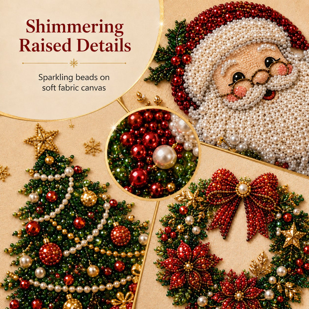 🎄Christmas Pre Sale ￡15.99!!⚡50K+ SOLD!🎅🧘Relaxing & Beginner-Friendly - 🎨💎DIY Christmas Pearl Art Kit