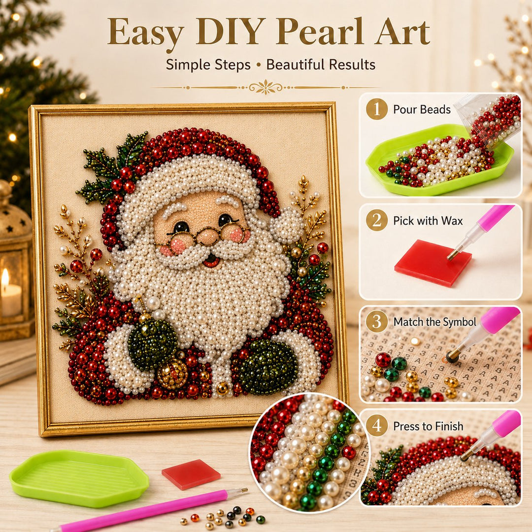 🎄Christmas Pre Sale ￡15.99!!⚡50K+ SOLD!🎅🧘Relaxing & Beginner-Friendly - 🎨💎DIY Christmas Pearl Art Kit