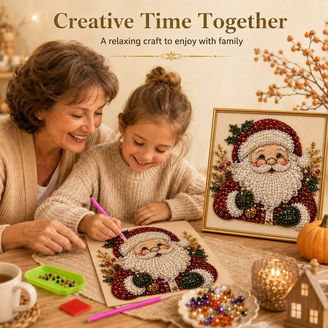 🎄Christmas Pre Sale ￡15.99!!⚡50K+ SOLD!🎅🧘Relaxing & Beginner-Friendly - 🎨💎DIY Christmas Pearl Art Kit