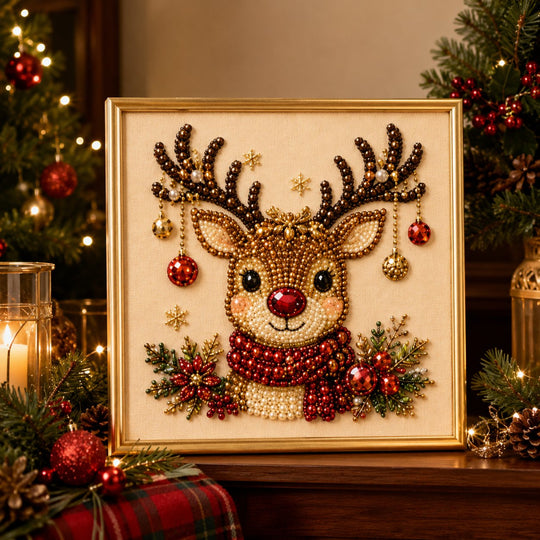 🎄Christmas Pre Sale ￡15.99!!⚡50K+ SOLD!🎅🧘Relaxing & Beginner-Friendly - 🎨💎DIY Christmas Pearl Art Kit