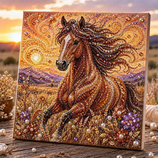 🏆 Last Day Special Price £12.98🦉💛 Highland Cow Pearl Art DIY Kit – Relaxing DIY Craft to Create Stunning Coastal Artwork (📦Buy 4 Free Shipping)