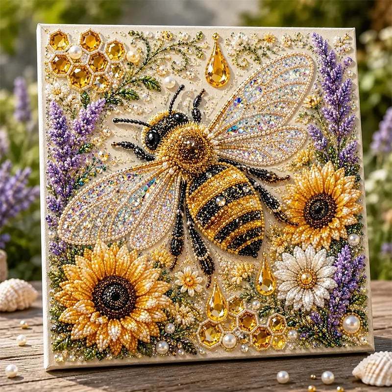 🏆 Last Day Special Price £12.98🦉💛 Highland Cow Pearl Art DIY Kit – Relaxing DIY Craft to Create Stunning Coastal Artwork (📦Buy 4 Free Shipping)