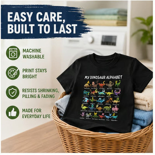 🦖Hot Sale 57% OFF✨Kids Dinosaur Alphabet Graphic T-Shirt