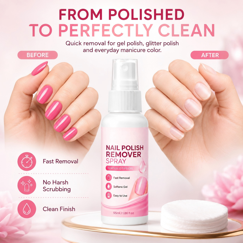 💅 50% Off – Nail Polish Dissolving Spray, Gentle & Effective