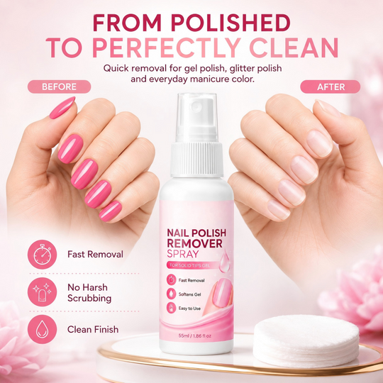 💅 50% Off – Nail Polish Dissolving Spray, Gentle & Effective