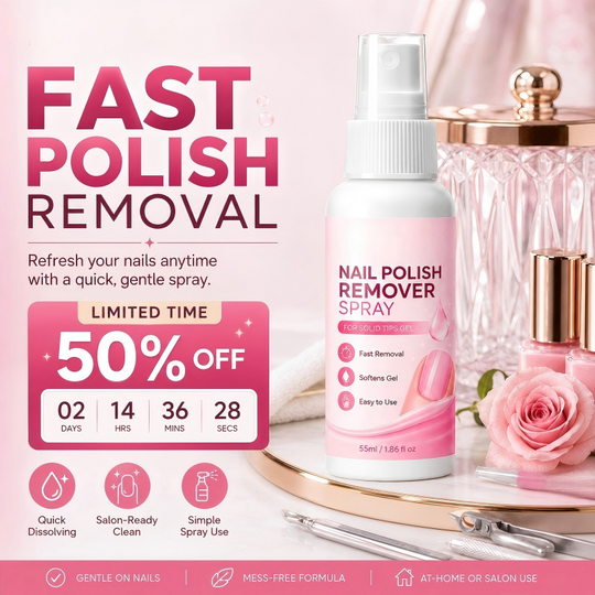 💅 50% Off – Nail Polish Dissolving Spray, Gentle & Effective